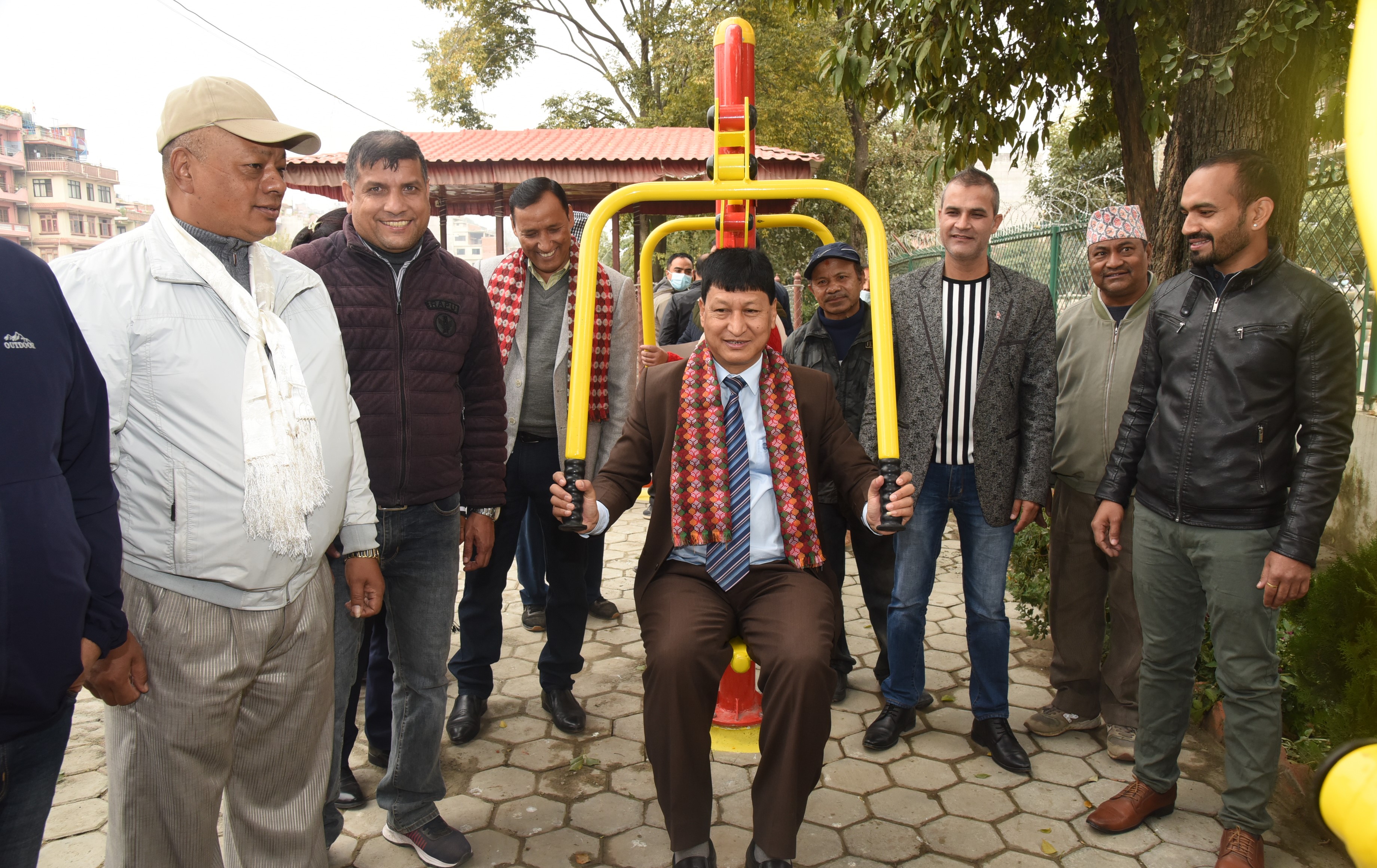 काठमाडौंको पुष्पलाल पार्कमा शारीरिक व्यायामस्थल स्थापना, निःशुल्क व्यायाम गर्न पाइने